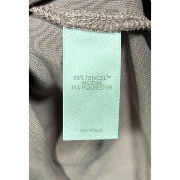 Pure J Jill Mauve V-Neck Tunic 3/4 Sleeves M Soft Casual Minimal - Picture 3 of 4